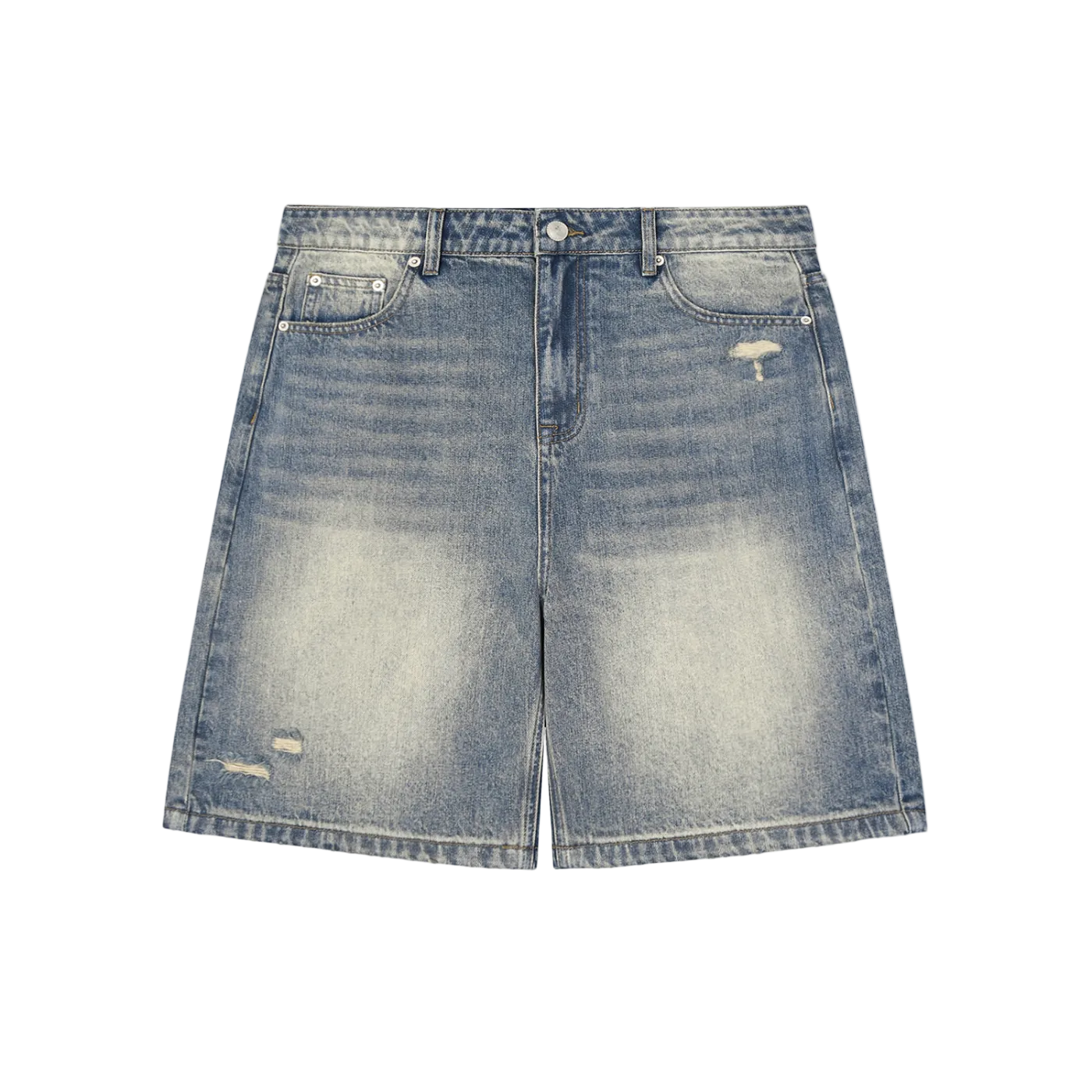 Vamillion Faded Distressed Baggy Denim Shorts