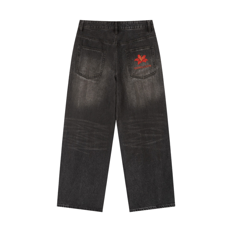 Men's Vintage Wash Heavyweight Denim Rose Jeans