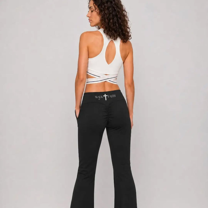 Walk-By Faith High Rise Flared Leggings
