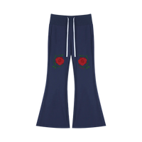 Women's Rose Dream Drawstring Flared Leg Pants