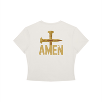 AMEN Women's Crewneck Crop T-Shirt (Pre-Order)