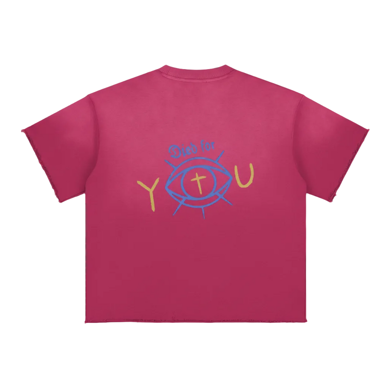 Died For You Sun-Fade Raw Edge T-Shirt