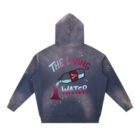 Living Water Vintage Frayed Hoodie