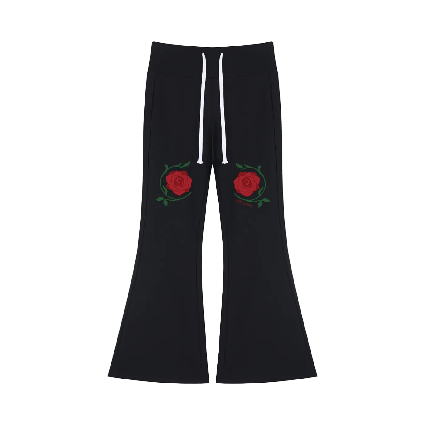 Women's Rose Dream Drawstring Flared Leg Pants