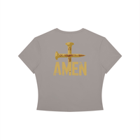 AMEN Women's Crewneck Crop T-Shirt (Pre-Order)
