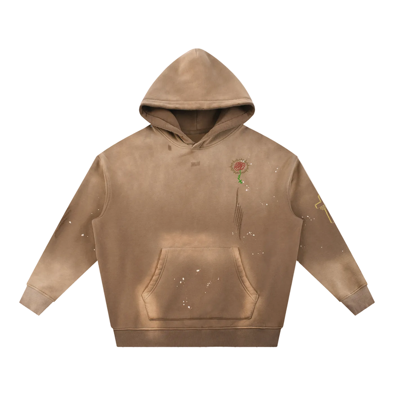 Living Water Vintage Frayed Hoodie