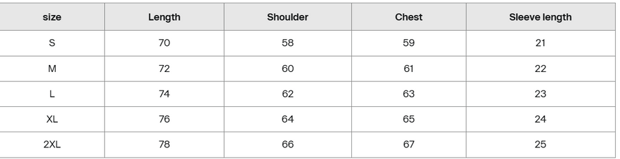 Size guide for Died For You Sun-Fade Raw Edge T-Shirt