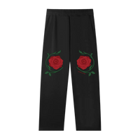 Rose Dream Straight-Leg Sweatpants