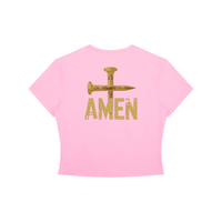 AMEN Women's Crewneck Crop T-Shirt (Pre-Order)
