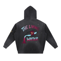Living Water Vintage Frayed Hoodie
