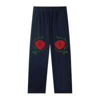 Rose Dream Straight-Leg Sweatpants